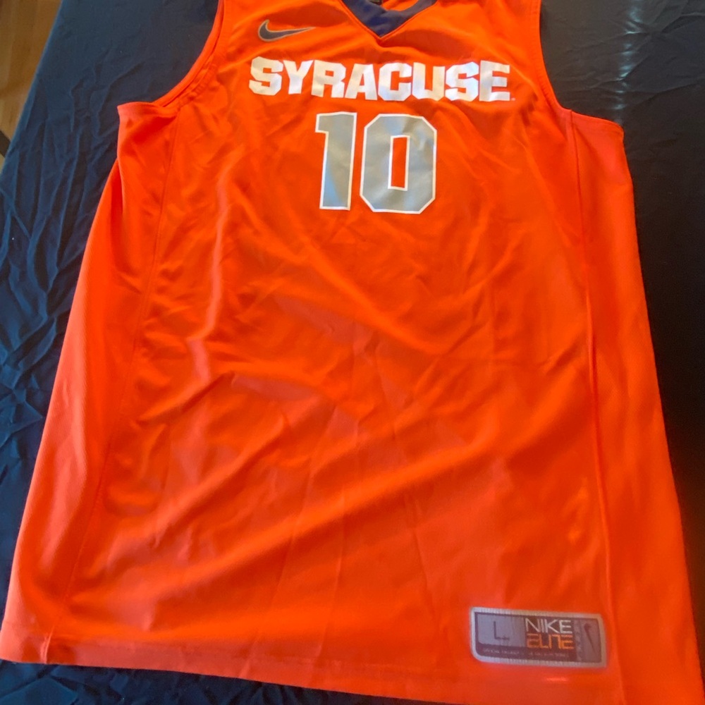 Nike Orange Syracuse #10 Basketball Jersey